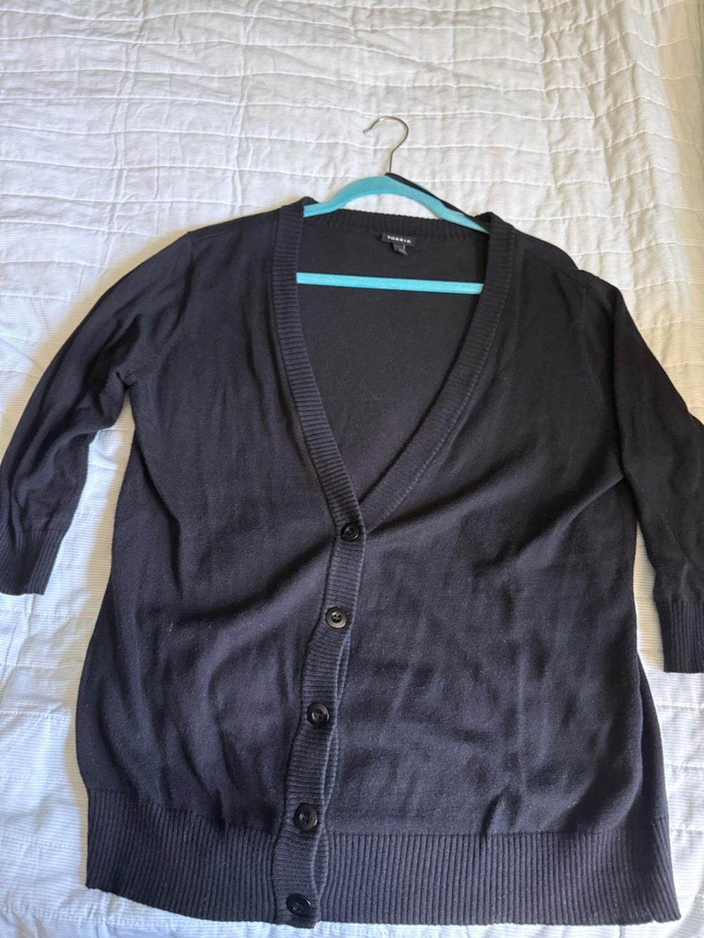 torrid Black V-Neck Button Cardigan